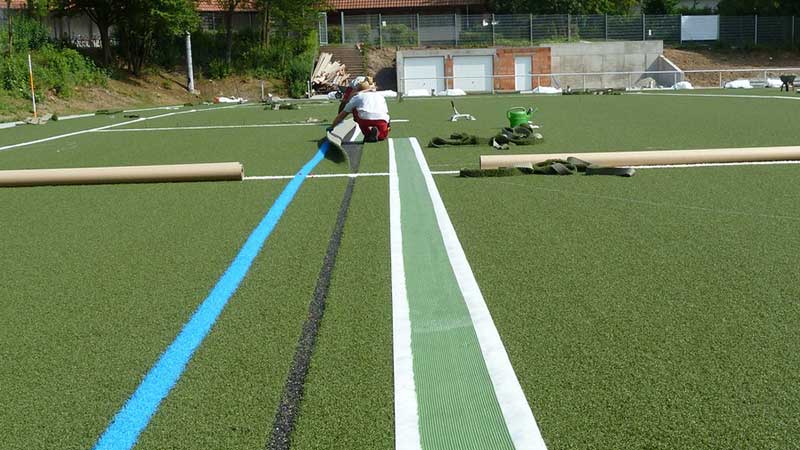 Installation artificial grass